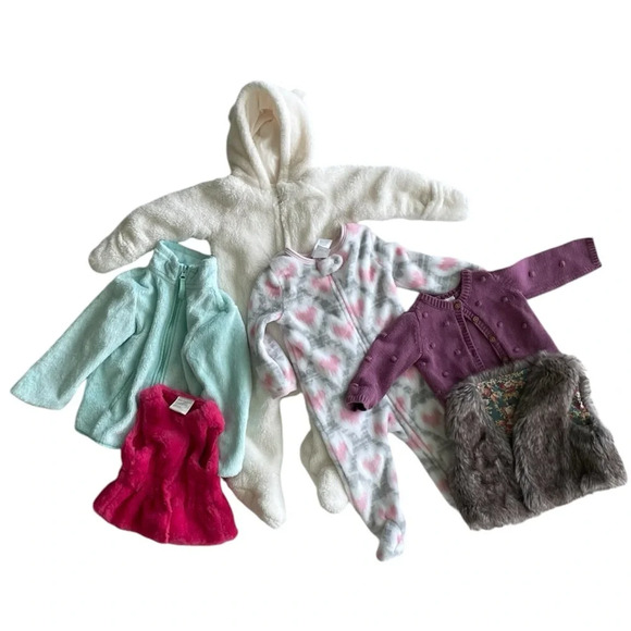 Old Navy Carter’s First Impression Warm Onesie Pajamas Size 6-12 months - Picture 9 of 9